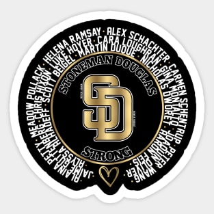 Stoneman Douglas MSD Strong With Names Sticker